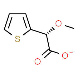 ChemSpider 2D Image | (2R)-Methoxy(2-thienyl)acetate | C7H7O3S