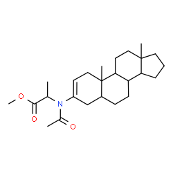 ChemSpider 2D Image | Methyl N-acetyl-N-androst-2-en-3-ylalaninate | C25H39NO3
