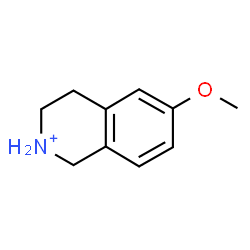 ChemSpider 2D Image | 6-Methoxy-1,2,3,4-tetrahydroisoquinolinium | C10H14NO