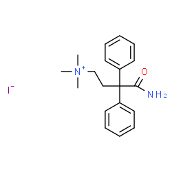 ChemSpider 2D Image | 4-Amino-N,N,N-trimethyl-4-oxo-3,3-diphenyl-1-butanaminium iodide | C19H25IN2O