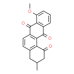 ChemSpider 2D Image | 8-Methoxy-3-methyl-3,4-dihydro-1,7,12(2H)-tetraphenetrione | C20H16O4