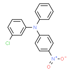ChemSpider 2D Image | 3-Chloro-N-(4-nitrophenyl)-N-phenylaniline | C18H13ClN2O2