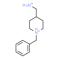 ChemSpider 2D Image | 4-(Ammoniomethyl)-1-benzylpiperidinium | C13H22N2