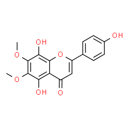 ChemSpider 2D Image | 5,8,4'-Trihydroxy-6,7-dimethoxyflavone | C17H14O7