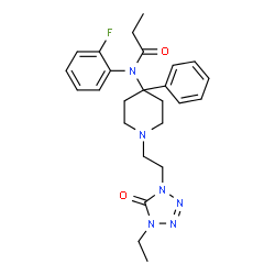 ChemSpider 2D Image | Trefentanil | C25H31FN6O2