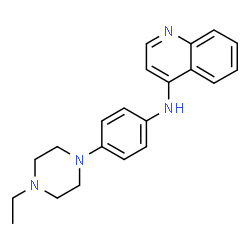 ChemSpider 2D Image | N-[4-(4-Ethyl-1-piperazinyl)phenyl]-4-quinolinamine | C21H24N4
