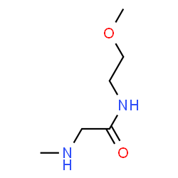 ChemSpider 2D Image | N-(2-Methoxyethyl)-N~2~-methylglycinamide | C6H14N2O2
