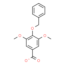 ChemSpider 2D Image | 4-(Benzyloxy)-3,5-dimethoxybenzoate | C16H15O5
