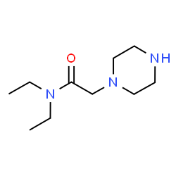 ChemSpider 2D Image | N,N-Diethyl-1-piperazineacetamide | C10H21N3O
