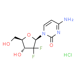 ChemSpider 2D Image | Gemcitabine hydrochloride | C9H12ClF2N3O4