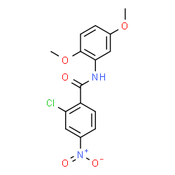 ChemSpider 2D Image | 2-Chloro-N-(2,5-dimethoxyphenyl)-4-nitrobenzamide | C15H13ClN2O5