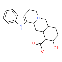 ChemSpider 2D Image | 17-hydroxyyohimban-16-carboxylic acid | C20H24N2O3