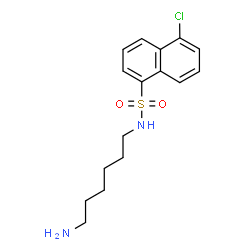 ChemSpider 2D Image | N-(6-Aminohexyl)-5-chlor-1-naphthalensulfonamid | C16H21ClN2O2S