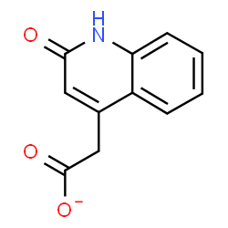ChemSpider 2D Image | (2-Oxo-1,2-dihydro-4-quinolinyl)acetate | C11H8NO3