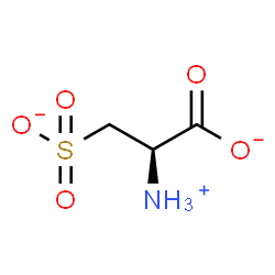 ChemSpider 2D Image | (2R)-2-Ammonio-3-sulfonatopropanoate | C3H6NO5S