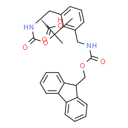 ChemSpider 2D Image | Boc-D-3-Aminomethylphe(Fmoc) | C30H32N2O6