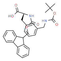 ChemSpider 2D Image | Fmoc-D-3-Aminomethylphe(Boc) | C30H32N2O6