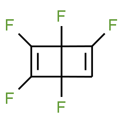 ChemSpider 2D Image | 1,2,3,4,5-Pentafluorobicyclo[2.2.0]hexa-2,5-diene | C6HF5