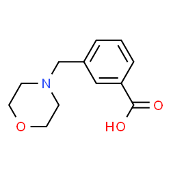 ChemSpider 2D Image | 3-(Morpholinomethyl)benzoic Acid | C12H15NO3