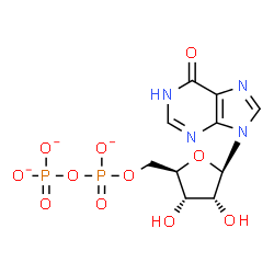 ChemSpider 2D Image | Inosine 5'-pyrophosphate | C10H11N4O11P2