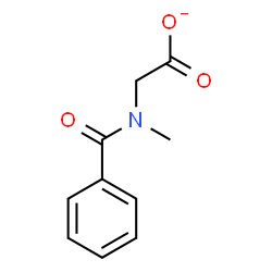 ChemSpider 2D Image | [Benzoyl(methyl)amino]acetate | C10H10NO3