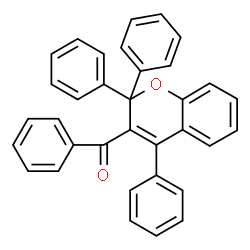 ChemSpider 2D Image | Phenyl(2,2,4-triphenyl-2H-chromen-3-yl)methanone | C34H24O2