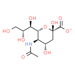 ChemSpider 2D Image | N-Acetyl-beta-neuraminate | C11H18NO9