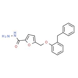 ChemSpider 2D Image | 5-[(2-Benzylphenoxy)methyl]-2-furohydrazide | C19H18N2O3