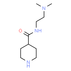 ChemSpider 2D Image | N-[2-(Dimethylamino)ethyl]-4-piperidinecarboxamide | C10H21N3O