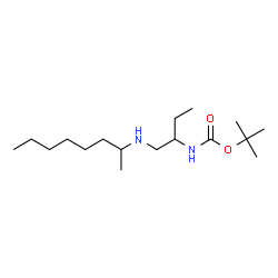 ChemSpider 2D Image | 2-Methyl-2-propanyl [1-(2-octanylamino)-2-butanyl]carbamate | C17H36N2O2