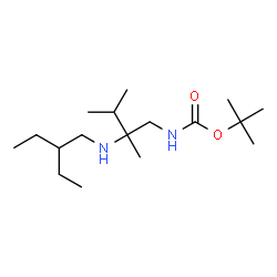 ChemSpider 2D Image | 2-Methyl-2-propanyl {2-[(2-ethylbutyl)amino]-2,3-dimethylbutyl}carbamate | C17H36N2O2