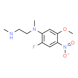 ChemSpider 2D Image | N-(2-Fluoro-5-methoxy-4-nitrophenyl)-N,N'-dimethyl-1,2-ethanediamine | C11H16FN3O3
