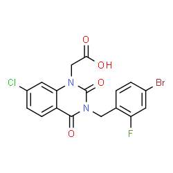 ChemSpider 2D Image | Zenarestat | C17H11BrClFN2O4