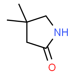 ChemSpider 2D Image | 4,4-Dimethyl-2-pyrrolidinone | C6H11NO