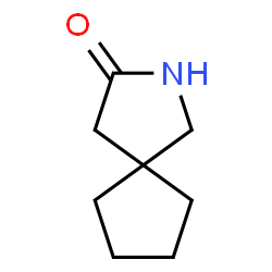 ChemSpider 2D Image | 2-Azaspiro[4.4]nonan-3-one | C8H13NO