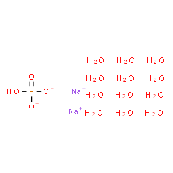 ChemSpider 2D Image | Disodium hydrogen phosphate dodecahydrate | H25Na2O16P