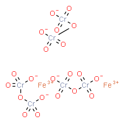 ChemSpider 2D Image | diferric oxido-(oxido-dioxo-chromio)oxy-dioxo-chromium | Cr6Fe2O21