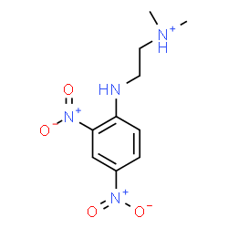 ChemSpider 2D Image | 2-[(2,4-Dinitrophenyl)amino]-N,N-dimethylethanaminium | C10H15N4O4