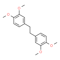 ChemSpider 2D Image | 1,1'-ethane-1,2-diylbis(3,4-dimethoxybenzene) | C18H22O4