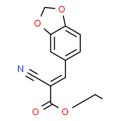 ChemSpider 2D Image | Ethyl .alpha.-cyano-3,4-methylenedioxycinnamate | C13H11NO4