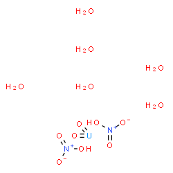 ChemSpider 2D Image | Uranyl nitrate hexahydrate | H14N2O14U