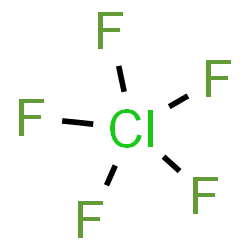 ChemSpider 2D Image | Chlorine pentafluoride | ClF5
