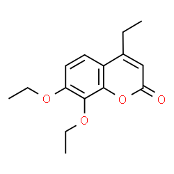 ChemSpider 2D Image | 7,8-Diethoxy-4-ethyl-2H-chromen-2-one | C15H18O4