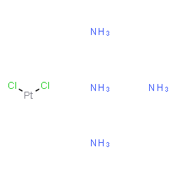 ChemSpider 2D Image | Dichloroplatinum tetraammoniate | H12Cl2N4Pt