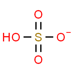 ChemSpider 2D Image | bisulfate anion | HO4S