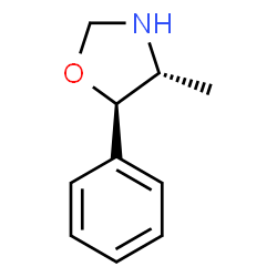 ChemSpider 2D Image | (4R,5R)-4-Methyl-5-phenyl-1,3-oxazolidine | C10H13NO