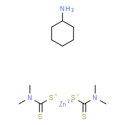 ChemSpider 2D Image | Ziram cyclohexylamine complex | C12H25N3S4Zn