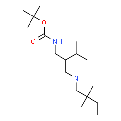 ChemSpider 2D Image | 2-Methyl-2-propanyl (2-{[(2,2-dimethylbutyl)amino]methyl}-3-methylbutyl)carbamate | C17H36N2O2