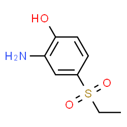 ChemSpider 2D Image | 2-Amino-4-(ethylsulfonyl)phenol | C8H11NO3S