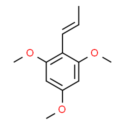 ChemSpider 2D Image | 1,3,5-Trimethoxy-2-[(1E)-1-propenyl]benzene | C12H16O3